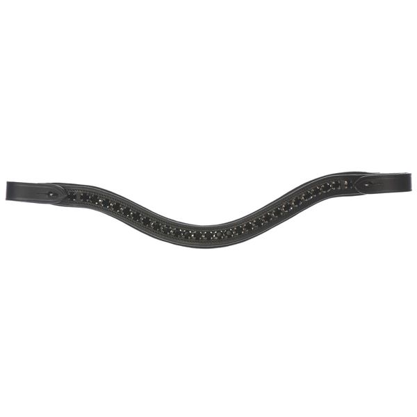 Eques Wave Pandebånd med Store Sorte Krystaller