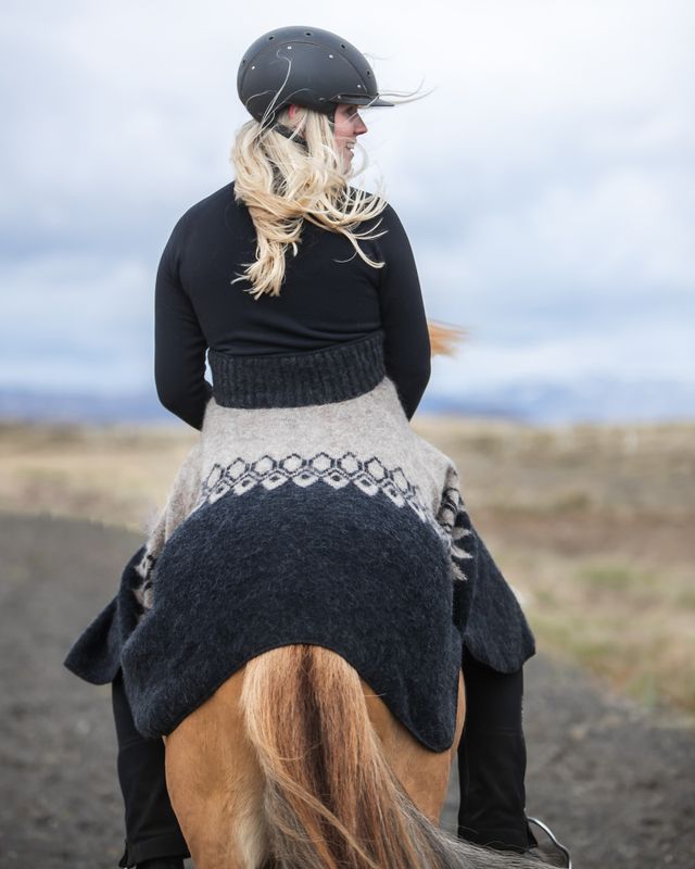 KIDKA Poncho jacket Ísar Beige