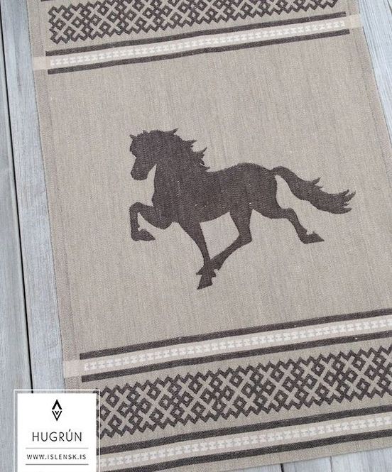 Hovedbilde Islensk Tea towel - Hestur